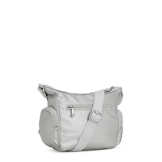 Kipling Gabbie Mini Metallic Crossbodytassen Zilver | België 2092SG